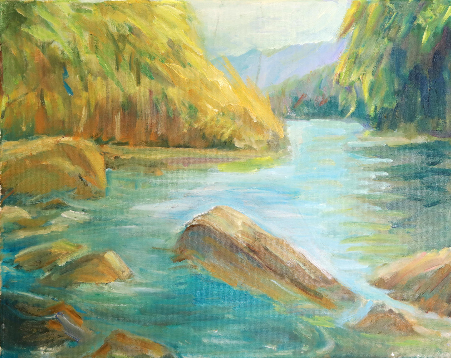 Autumn Water & Golden Willows