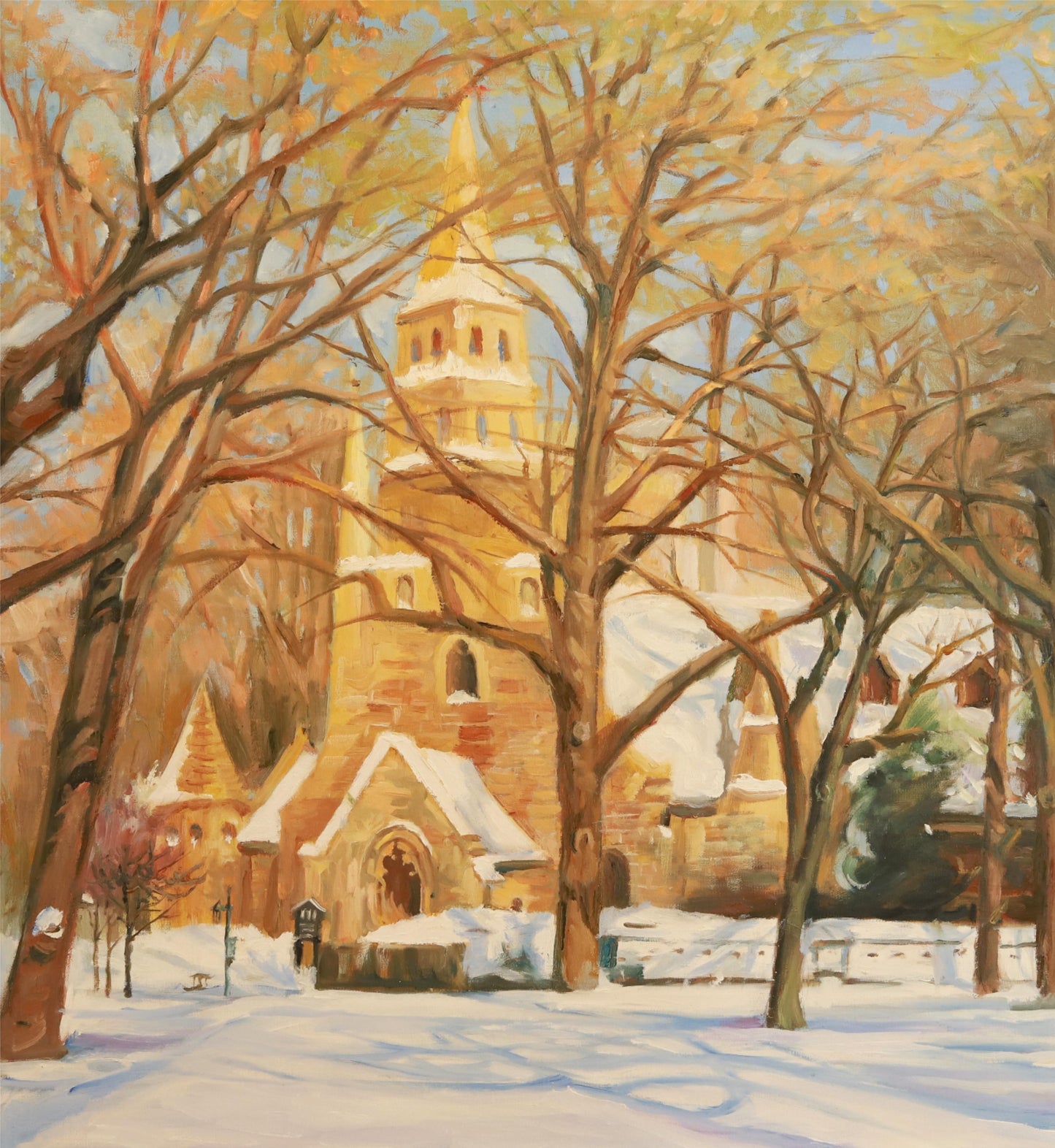 Golden Morning Light at Winter Castle
