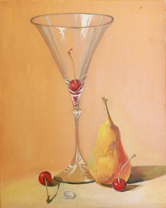 Amber Glow: Cherries and Pear