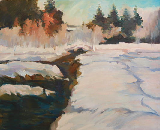 Sunlit Snowfield