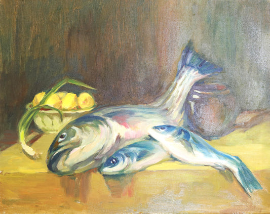 Still Life with Fish and Lemon