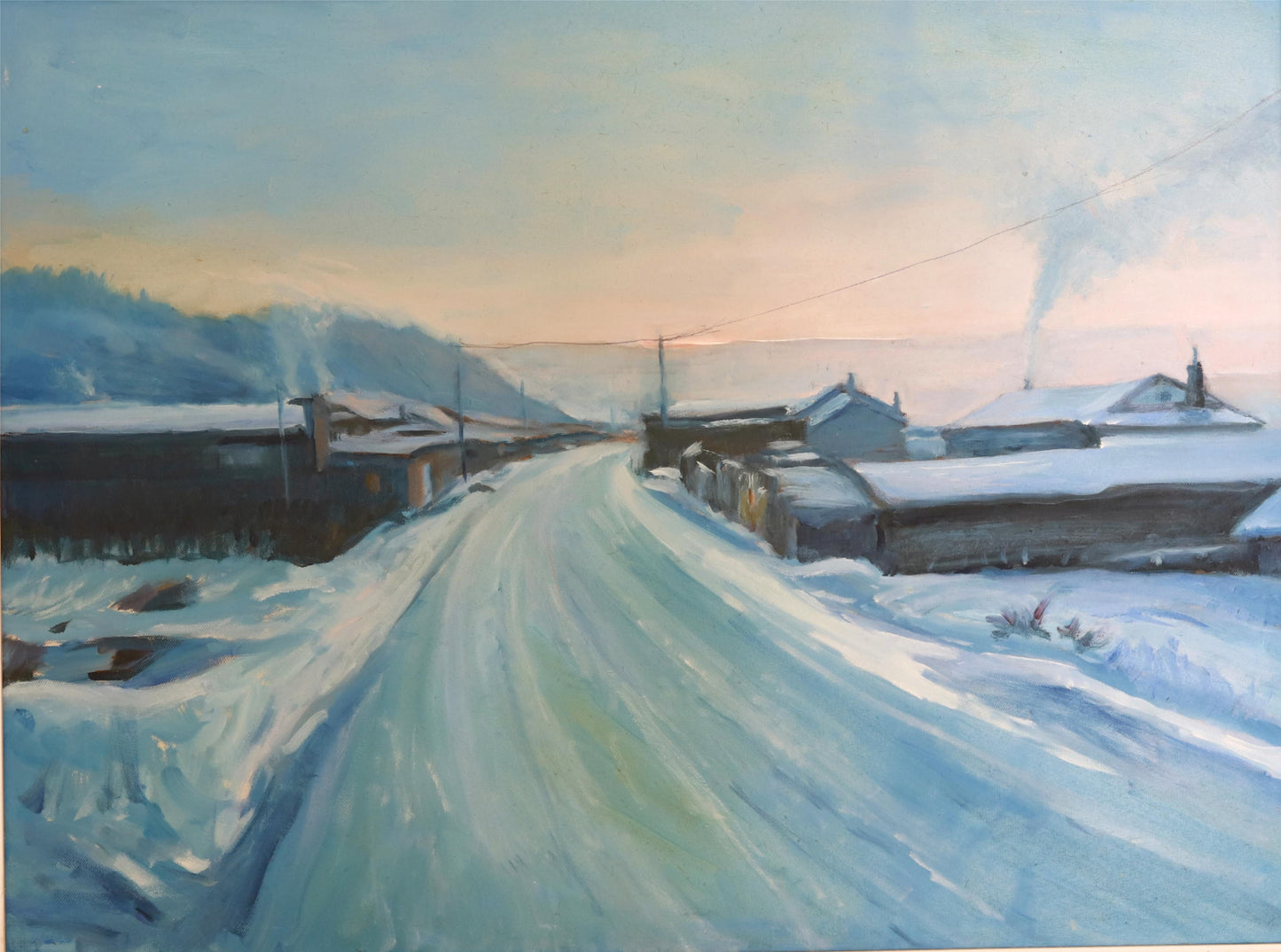 Winter Path Through the Countryside