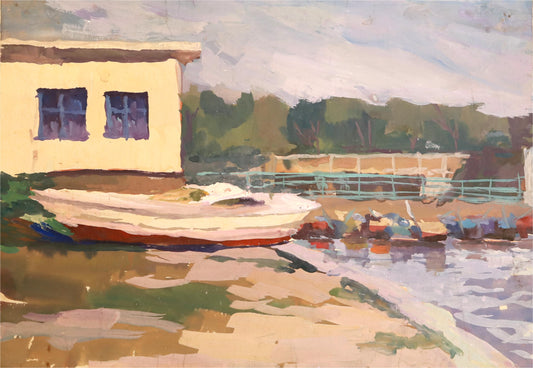 Riverside Cottage in Morning Light